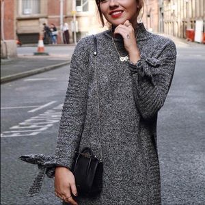 NWT Moon river marbles tie sleeve sweater